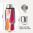 thumbnail image 7 of 20 Oz Red and Orange Modern Art Geometric Coffee Tumbler Double Wall Insulated Stainless Steel Water Bottle | Metal Reusable Thermoses Flask with Cup Cap | Leak & Sweat Proof with Anti-Dust Lid, 7 of 7