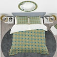 thumbnail image 2 of Designart 'Retro Circular Pattern I' Mid-Century Modern Duvet Cover Set, 2 of 4