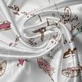 thumbnail image 5 of Ambesonne Paris Valance Pack of 2, City of Love and Fashion, 54"X12", Redwood Pearl Pink, 5 of 5