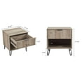 thumbnail image 3 of DUMBO 1.0 Nightstand from Engineered Wood in Rustic Gray - Set of 2, 3 of 11