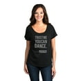 thumbnail image 2 of Thread Tank Trust Me You Can Dance Whiskey Women's Relaxed Slouchy Dolman T-Shirt Tee Heather Black 2X-Large, 2 of 4