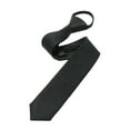 thumbnail image 2 of Cravate Étroite Rétro pour Hommes et Garçons Cravate Fine Cravate Pratique Cravate Solide pour Hommes Cravate à Corde pour Mariage Fête Club Mariée Robe de Soirée Noire, 2 of 9