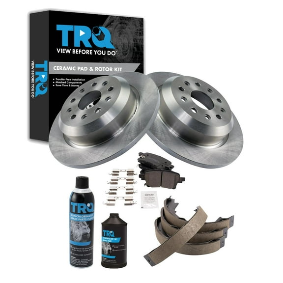 TRQ Rear Brake Pad & Rotor Kit BKA42728 Fits Select 2021-2021 Jeep Wrangler