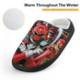 thumbnail image 4 of Kids Power Rangers Slippers Boys Girls Non-Slip Fuzzy House Slippers Warm Soft Plush Winter House Shoes Slip-On Shoes, 4 of 7