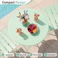 thumbnail image 4 of LIFERUN 3-Piece Folding Bistro Set,  Outdoor Table and Chairs Set of 2, Weatherproof Patio Furniture for Garden, Balcony, Porch, Green, 4 of 12