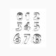 thumbnail image 1 of Biscuit cutter set of 9, jelly fondant cutter set, stainless steel, large digital cutter for fondant biscuits, cakes and fruit, 1 of 4