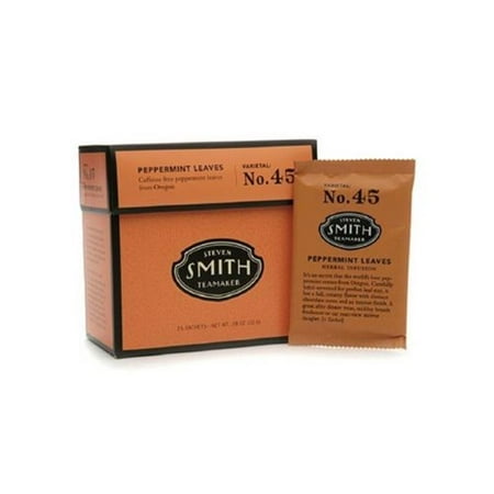 Steven Smith Teamaker Herbal Infusions Tea No. 45 Peppermint Leaves 15 Tea Bags
