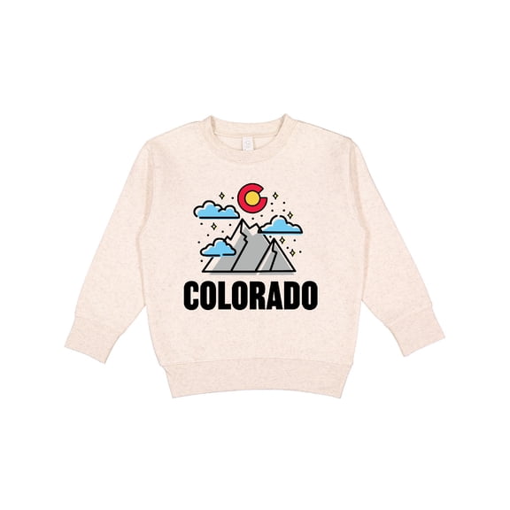Inktastic Colorado Mountains and Clouds Toddler Sweatshirt