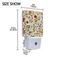 thumbnail image 4 of Yayeee LED Plug in Night Light for The Home with Auto Dusk to Dawn Light Sensors, 2 Pack, Beige Floral, 4 of 6