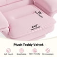 thumbnail image 5 of Hawsaiy Big and Tall Office Chair with Footrest, Ergonomic Executive Desk Chair with Flip-Up Arms, Reclining High Back Computer Chair with Headrest & Side Pockets, Pink, 5 of 10