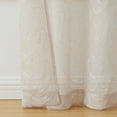 thumbnail image 4 of Mainstays Modern Scroll Rod Pocket Sheer Curtains, Set of 4, Beige, 28" W x 84" L, 4 of 5