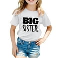 thumbnail image 4 of BOOMNY Baby Girls Tshirts Short Sleeve Casual Big Sister Letter Printed T Shirts Lightweight Loose Summer Shirt Tops Lovely Girl's Tees, 4 of 4
