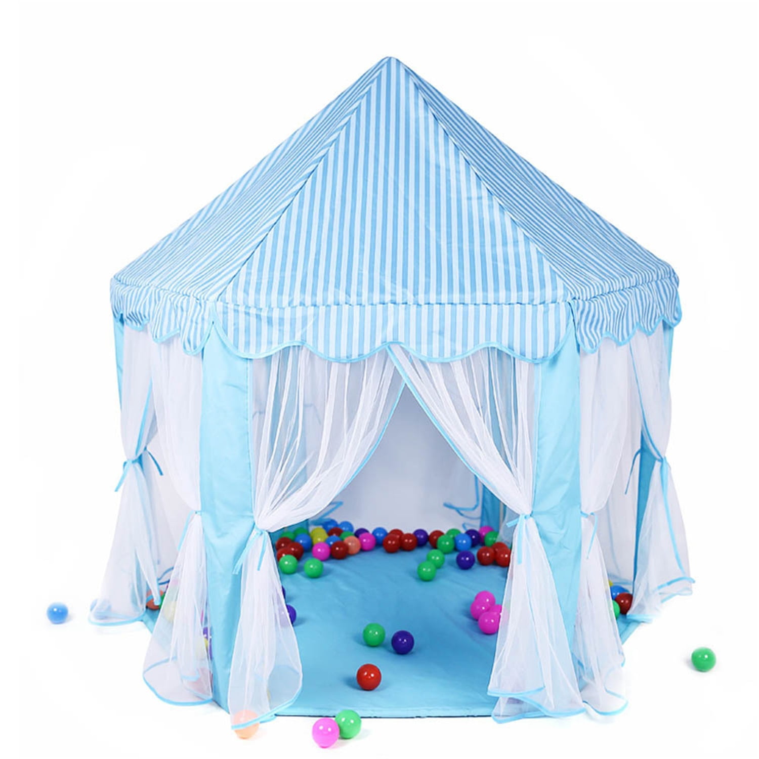 Kids Play Tents for Girls, Princess Castle Toy Tent, Toddler Children Play House, Hexagon 55''x53'' Kids Play Tents for Girls, Princess Castle Toy Tent, Toddler Children Play House, Hexagon 55''x53''