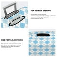 thumbnail image 3 of Fuzoiu Blue and White Squares Print Suitcase Cover,Washable Luggage Covers for Suitcase,Elastic Luggage Protector Cover,Scratch Resistant Travel Suitcase Covers-Small, 3 of 7