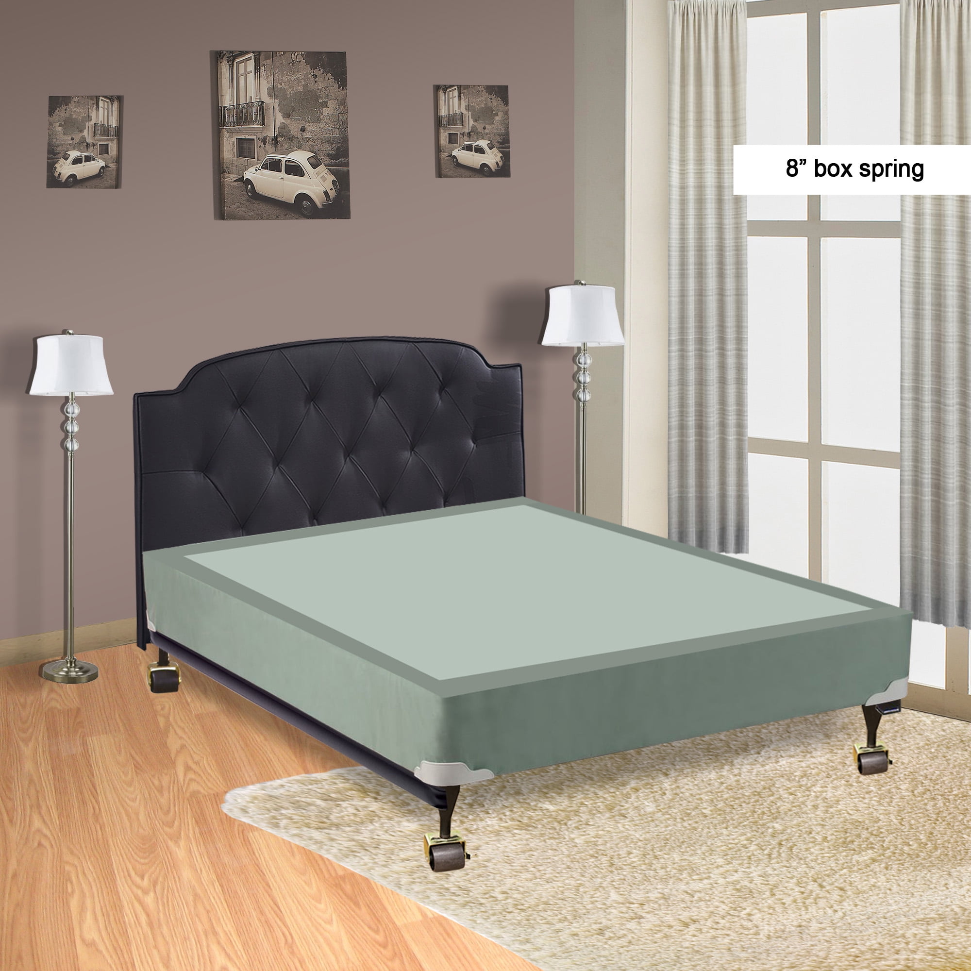 WAYTON, 8" Vinyl Metal Box Spring For Mattress, Twin Size