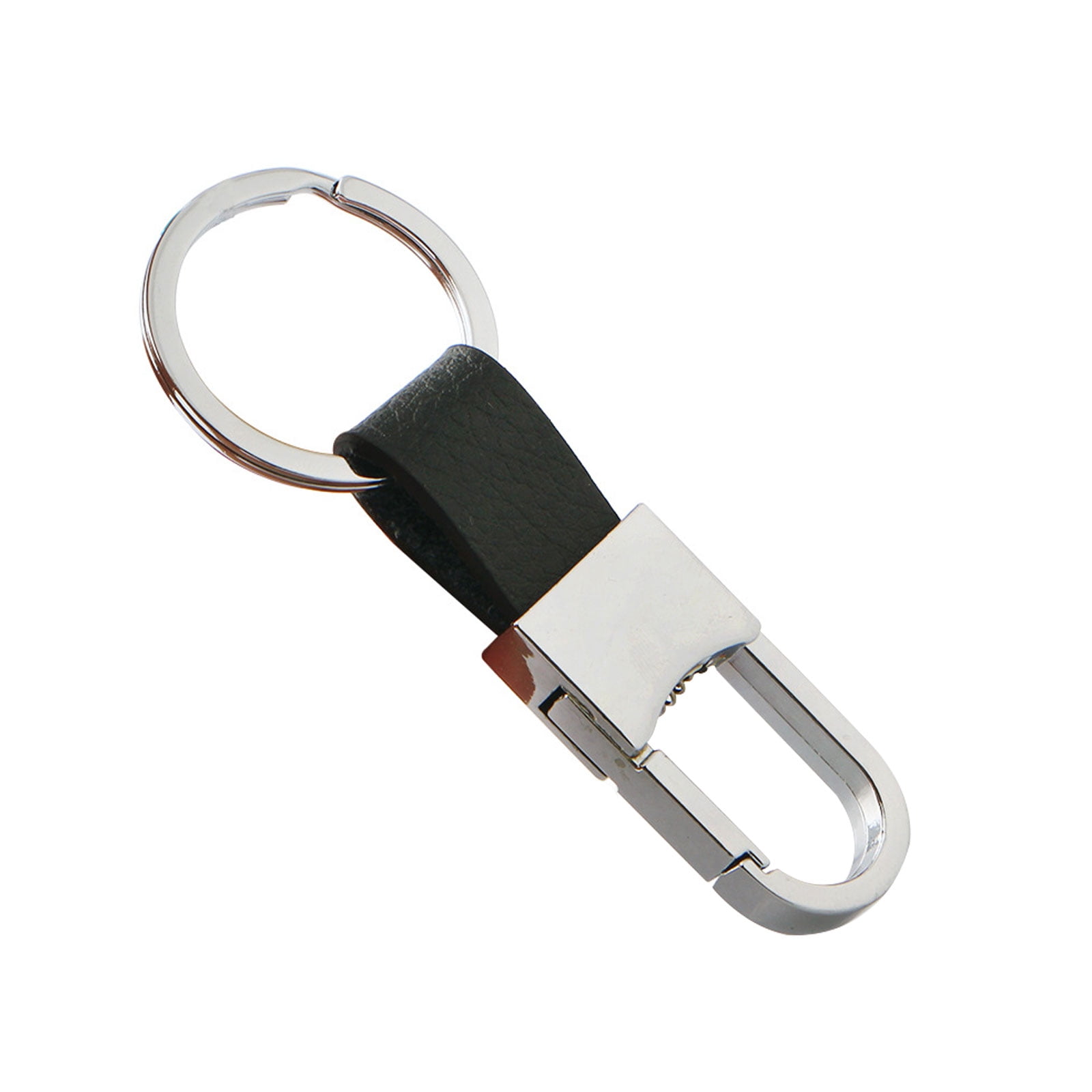 PU Leather Key Charm Keychain Key Holder Clip on Belt Loop Pants Buckle