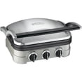 thumbnail image 3 of Conair Cuisinart Multifunctional Grill Countertop Brushed Stainless Steel 5 in 1 Cooking Plates, 3 of 3