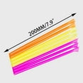thumbnail image 3 of Darzheoy 100Pcs Straws, Mixed Colors Disposable Plastic Straw, for Smoothies Drinks, 3 of 5