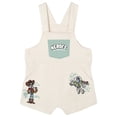 thumbnail image 2 of Disney Toy Story Woody Buzz Lightyear French Terry Square Neck Short Overalls, T-Shirt and Bucket Sun Hat 3 Piece Outfit Set Newborn to Infant, 2 of 5