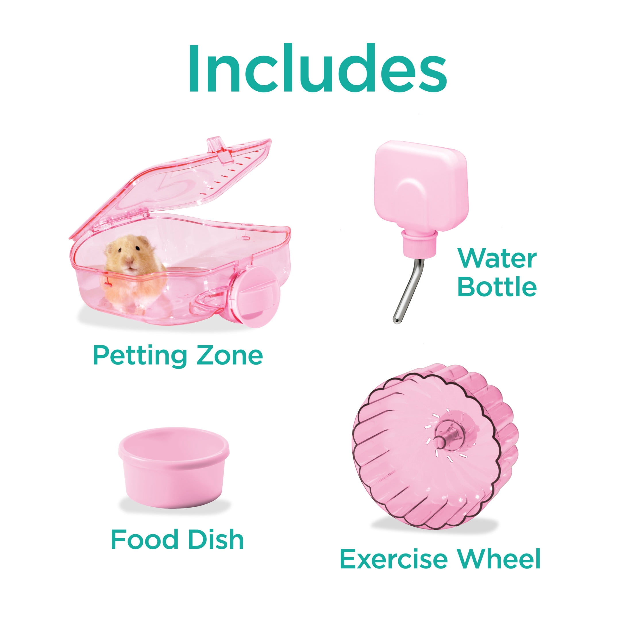 Kaytee Critter Trail Pink Habitat for Pet Mice, Dwarf Hamsters, Hamsters or Gerbils