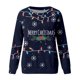 thumbnail image 3 of Gibobby Sudaderas de Navidad para mujer Sudadera con capucha de manga larga con cuello redondo y estampado navideño de moda informal para mujer(Negro,XG), 3 of 4