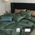 thumbnail image 6 of MooMee Duvet Cover Set King 600-TC 100% Long-Staple Cotton Sateen Silky Smooth Luxury (Duck Green, 104"x90"), 6 of 6
