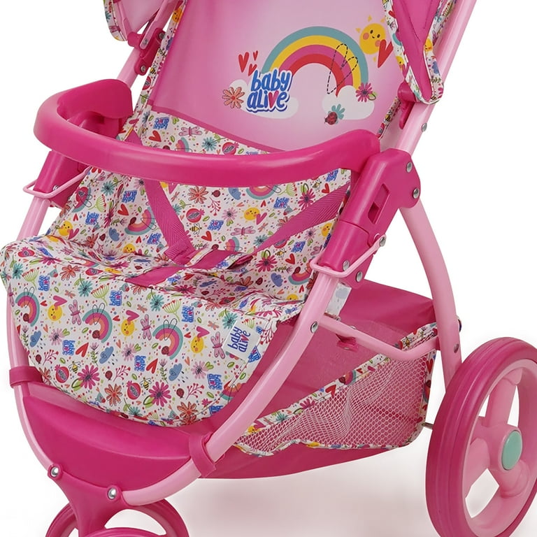 Pink Doll Jog Stroller