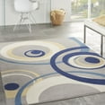 thumbnail image 2 of Nourison Grafix Mid-century Geometric Grey Area Rug, 2 of 9