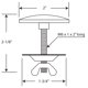 thumbnail image 2 of Westbrass - Tapa para fregadero de cocina (2.0 in), color blanco D202-50, 2 of 5
