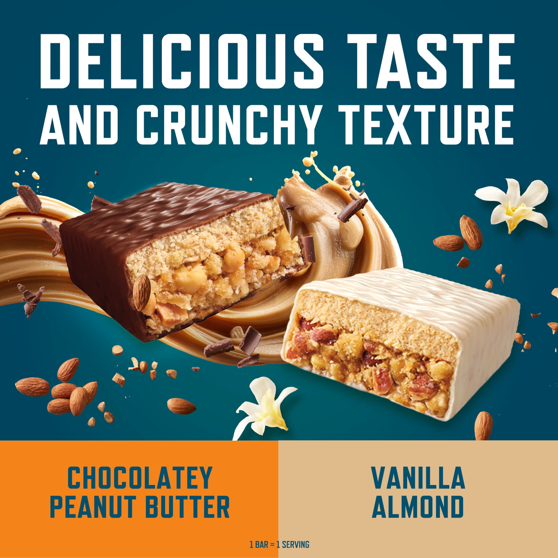 CLIF BUILDERS Protein Bars Variety Pack, 2 Flavors, Plant Protein, Gluten Free Bars, 10ct