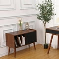 thumbnail image 7 of Luku Record Player Stand, End Table with Charging Station, Vinyl Storage Table Holds Up to 220 Albums, Turntable Stand, Retro Stereo Stand, Vinyl Record Holder for Living Room, 7 of 7