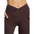 thumbnail image 5 of STARVNC Women V Cross Waist Tummy Control With Pockets Flare Yoga Pants, 5 of 7