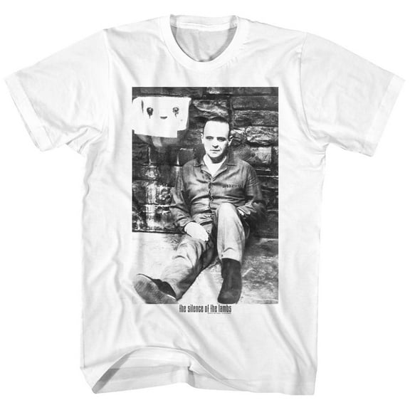 Silence Of The Lambs Lecter White Adult T-Shirt