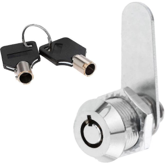 Zinc Alloy Tubular Lock For Security Drawer Door Cylinder Mailbox Tool Box Lock With 2 Keys