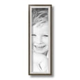thumbnail image 2 of ArtToFrames 4" x 14" Silver with Stained Grey Picture Frame, 4x14 inch Silver Wood Poster Frame (WOM-4767), 2 of 7