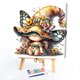 thumbnail image 3 of Kit Pintura Por Números Sobre Lienzo Arte Al Óleo Artesanal Pared Mariposa 40x40cm, 3 of 8