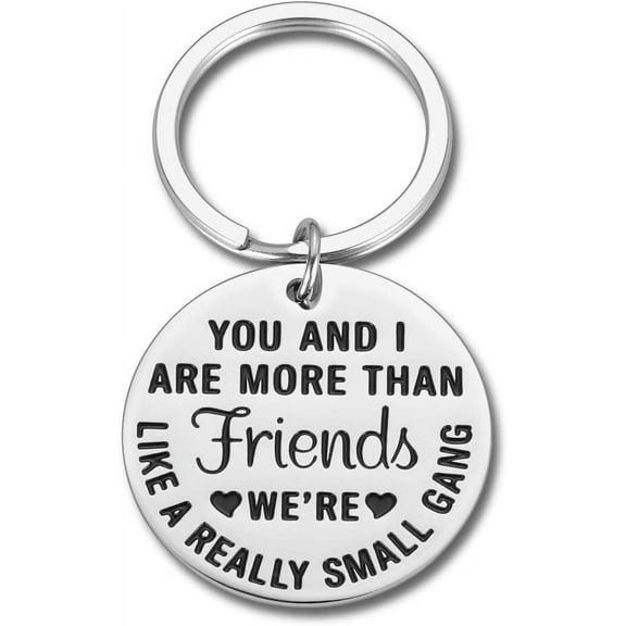 Funny Friendship Keychain Gift for Bff Best Good Friends Birthday Valentines Graduation Gifts for Women Coworker Girlfriends