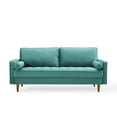 thumbnail image 6 of Modway Valour Performance Velvet Sofa in Teal, 6 of 10