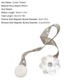 thumbnail image 7 of D-GROEE 1Pair Curtain Tiebacks, Magnetic Flower Curtain Clips Buckle, Simple and Elegant Modern Style Decorative Drapery Holdbacks Rope Holder for Home, Office, 7 of 7