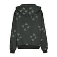 thumbnail image 5 of Usmixi 2023 Winter Womens Hoodies Coat Sweatshirt Coat for Women Fashion Star Print Oversized Zip up Hooded Jacket Fall Lightweight Long Sleeve Ladies Girls Outwear with Pocket Up to 65% off, 5 of 5