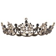 thumbnail image 1 of 1 Pce Couronne Vintage Style Baroque Coiffe de Mariage (Noir), 1 of 8