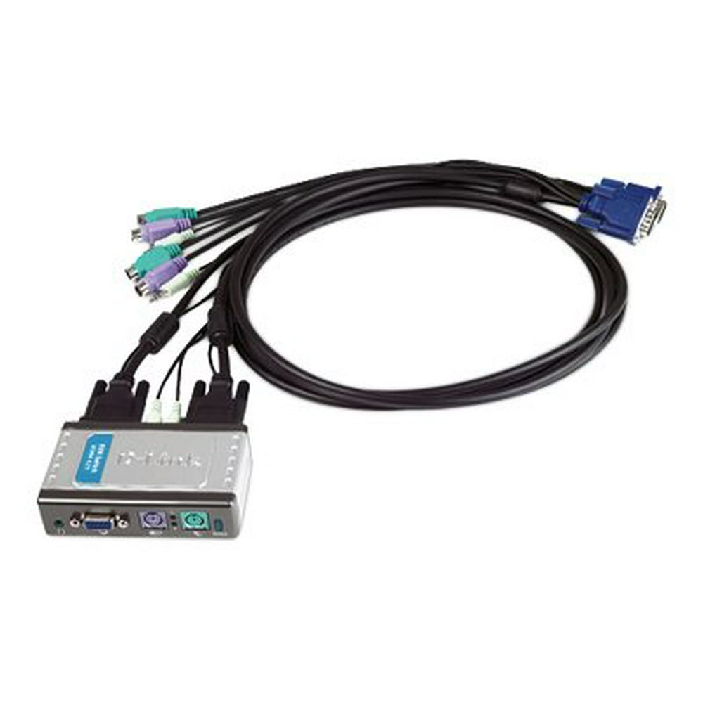 DLink KVM 121 KVM / audio switch 2 x KVM / audio 1 local user