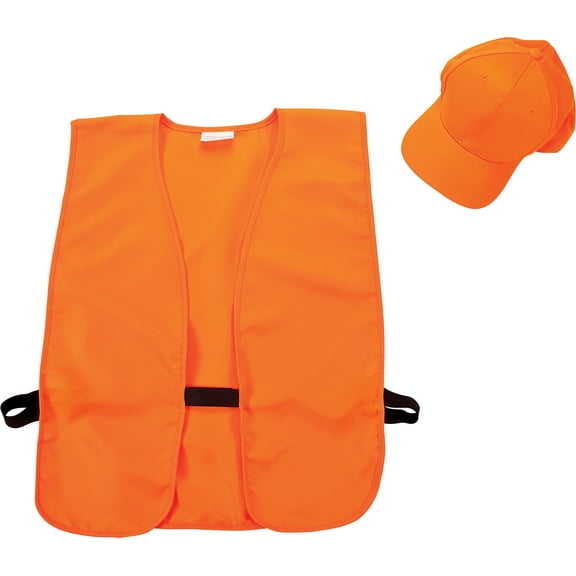 Orange Hat and Vest Combo by Allen Company
