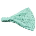 thumbnail image 2 of Gephdiin Bandana Hair Accessories for Women Turban Bandanas Girl Fashion Hairband Head Head Stretchy Lace Wide Band Headband Scrunchies for Women Hair Ties Blue One Size, 2 of 2