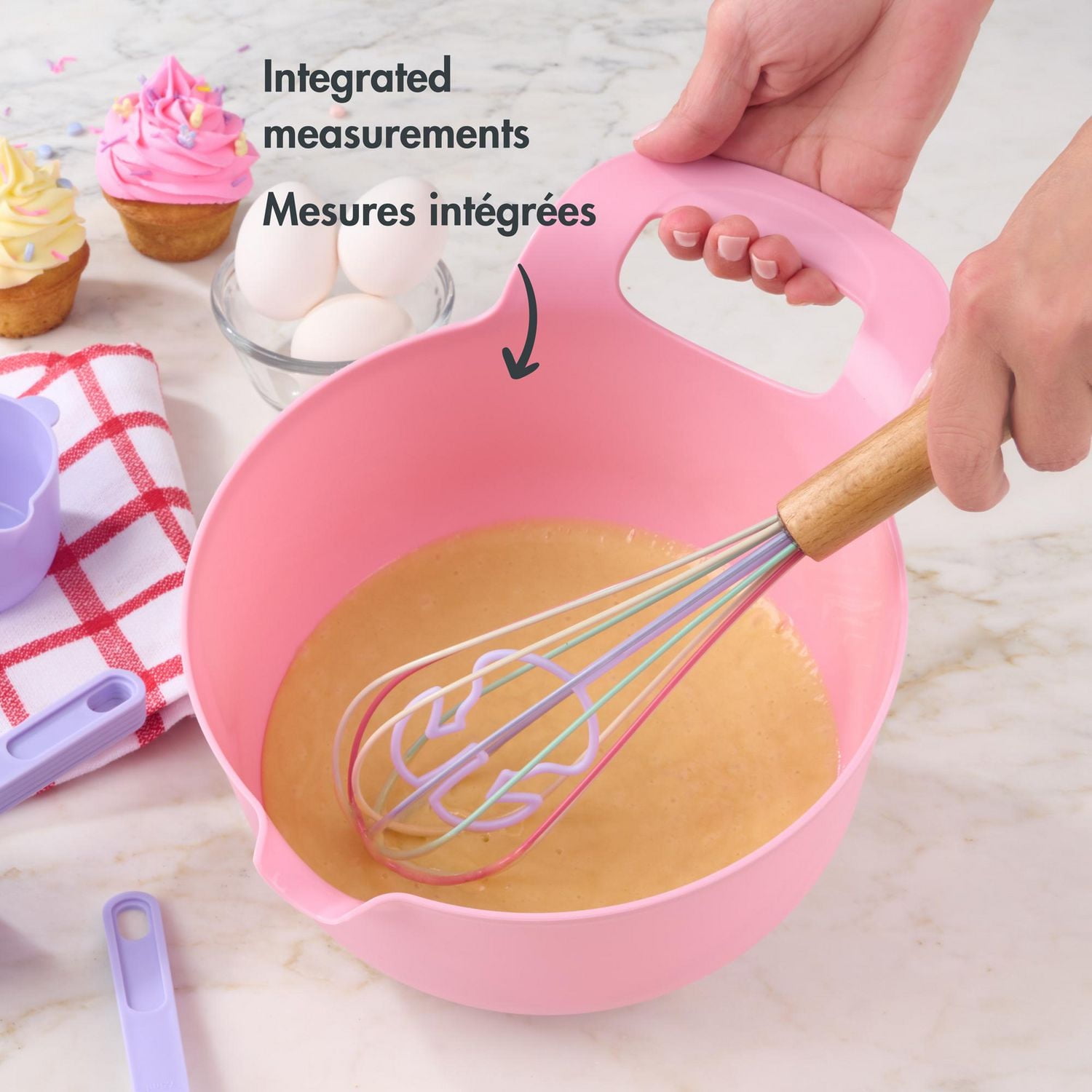 Way to Celebrate 3QT Mixing Bowl, Pink