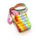 thumbnail image 4 of Bolsa de mensajero Simple con hoyuelos de unicornio para niños juguete Ehuebsd Antiestrés con burbujas de empuje billetera con llavero novedad envío gratis, 4 of 5