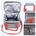 thumbnail image 3 of Unique Bargains Insulated Lunch Bag for Work Office, Picnic, Beach Stripe, 3 of 6