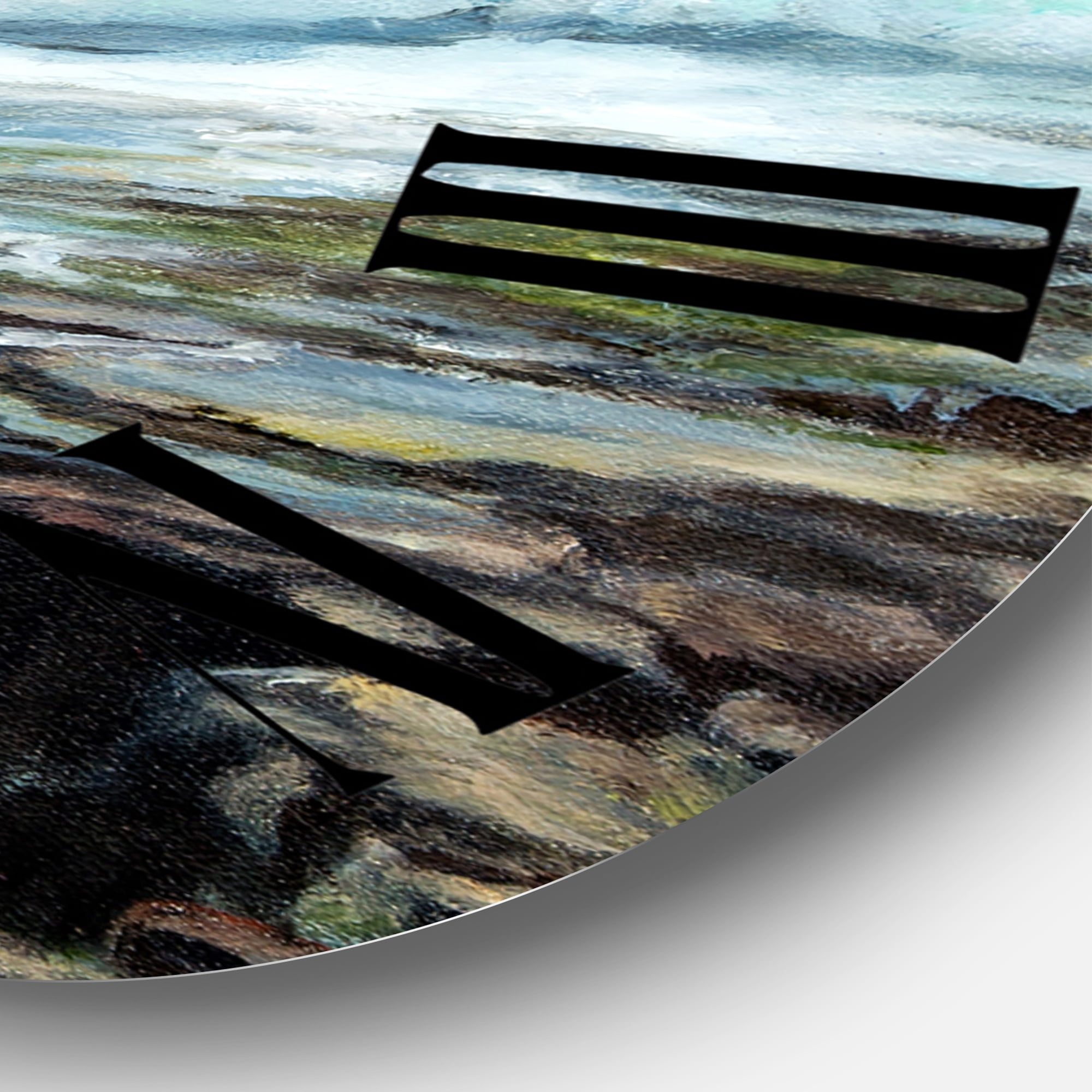 Designart 1 in Coastal Wall Clock