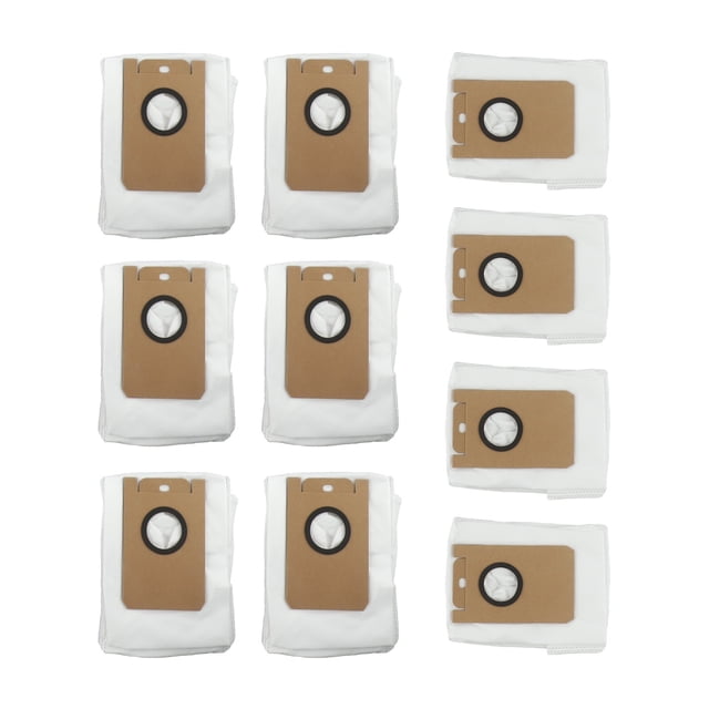 LEFU For Neakasa NoMo N3 / RS0100WA Robot Vacuum Cleaner Dust Bags, High Compatibility Nonwoven Fabric Replacement Bags, Effective Dust Collection, Easy Installation, 10 Pack White