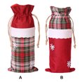 thumbnail image 4 of Ounissouiy Copo de nieve cubierta de botella de vino Cordón de Navidad rejilla de encaje bolsa de champán hogar de comedor ropa fiesta Año Kits de decoración para fiestas Tipo 1, 4 of 6